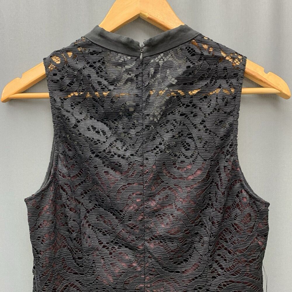 Antonio Melani Layered Dress 6 Black Lace Red Slip Victorian Romance Whimsigoth - Picture 7 of 15